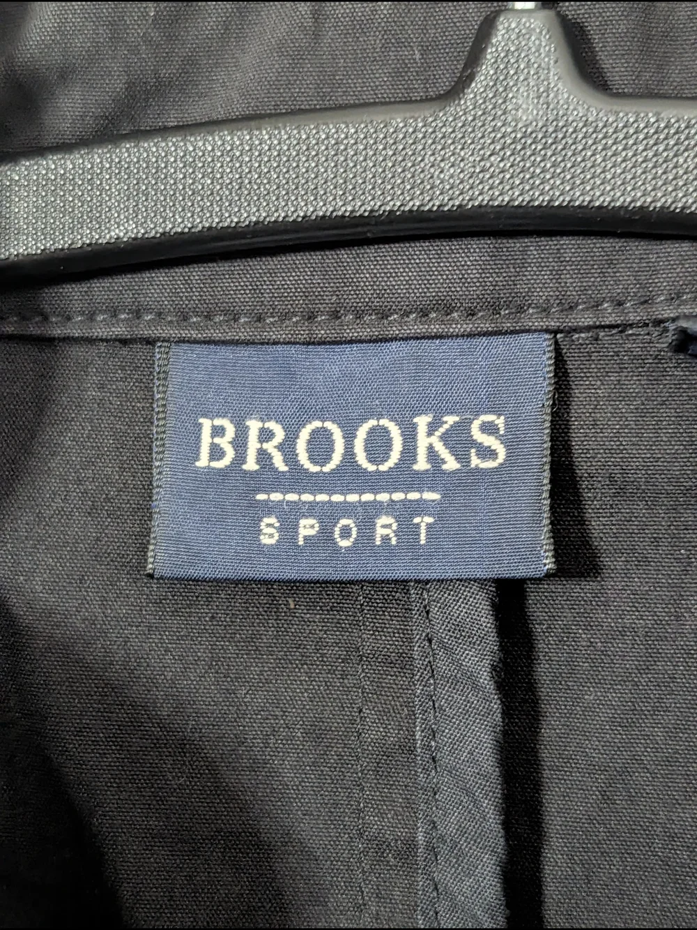 Brooks Brothers Vintage Men's Black Brushed Cotton Hong Kong Overcoat Jacket S